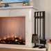Fire Beauty 5-Piece Wrought Iron Indoor Fireplace Tools Set