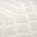 Abani Cozy Cream Area Rug for Living Room, Bedroom - Geometric Diamond Pattern - 4' x 6' - Durable & Easy to Clean