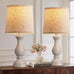 22" Farmhouse Table Lamps Set of 2, Rustic Bedside Lamps for Bedroom