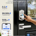 Veise VE012W WiFi Fingerprint Smart Lock for Front Door, Satin Nickel