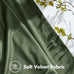 MIULEE Velvet Pinch Pleated Extra Wide Olive Green Blackout Curtains 60x84