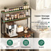 SUPERJARE Bakers Rack with Power Outlet, 35.4 Inches Coffee Bar with Basket