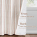 MYSKY HOME Taupe Striped Linen Curtains 100% Blackout 52Wx84L,2 Panels