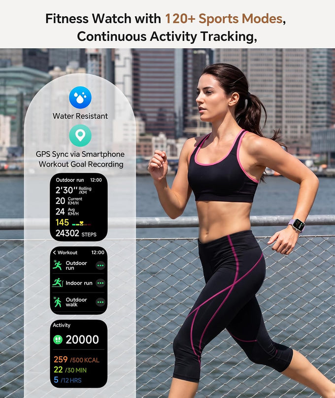 Smart Watch for Women/Men, Bluetooth Calling, Alexa built-in, iOS Android