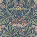 Acanthus Floral Vintage Prepasted Wallpaper (Charocal & Goldenrod)