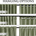 StangH Sage Green Velvet Curtains 108 Inches 2 Panels for High Ceilings