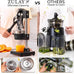Zulay Kitchen Cast Iron Juicer, Orange Manual Juicer, Citrus Press, Black