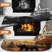 Demissle Fireplace Hearth Rug, Bear, 24 x 59 Inch