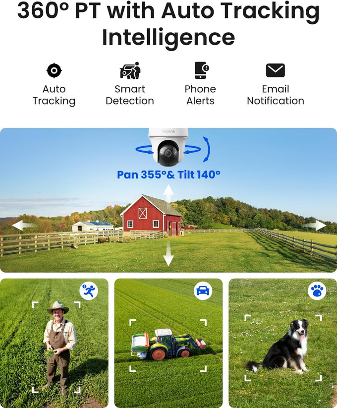 REOLINK 2K+ 4G LTE Cellular Security Camera Wireless Outdoor