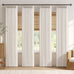 MIULEE 4 Panels Set Pinch Pleated Linen Curtains 96 Inch Long Natural