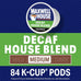 Maxwell House K-Cup Coffee Pods, 84 ct, Decaf House Blend Medium Roast