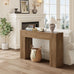 Epecoya 43-Inch Wood Console Table for Entryway, Light Oak Brown