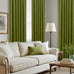 LAMIT Moss Green Vintage Velvet Curtains 108 Inch for Bedroom 2 Panels