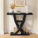 FAVOOSTY 31.5" Entryway Table, 3 Tier Hallway Table, Console Tables, Black