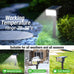 nipify 10 Pack 62 LED Solar Spot Lights Outdoor Motion Sensor with 3 Modes