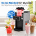 Slushie Machine for Home, Ice Cream Maker, 6 Presets, No Ice Needed, Black