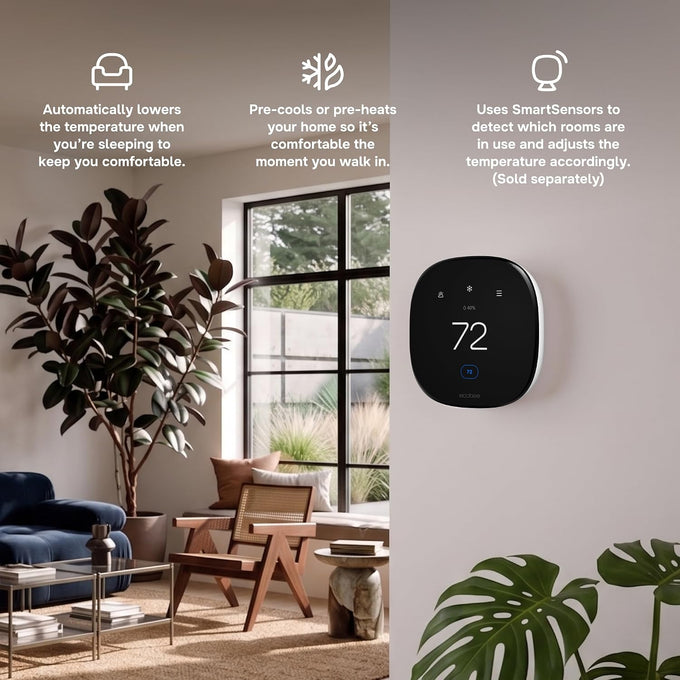 ecobee Smart Thermostat Enhanced, Programmable Wifi Thermostat