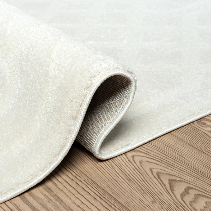 Abani Cozy Cream Area Rug for Living Room, Bedroom - Geometric Diamond Pattern - 4' x 6' - Durable & Easy to Clean