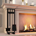 Fire Beauty 5-Piece Wrought Iron Indoor Fireplace Tools Set