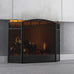 Fire Beauty 3 Panel Wrought Iron Fireplace Screen, Black Spark Guard