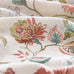 jinchan Beige Floral Linen Curtains 108 Inch Vintage Back Tab 2 Panels