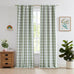 Sage Green Buffalo Plaid Full Blackout Curtains 95 Inches Length