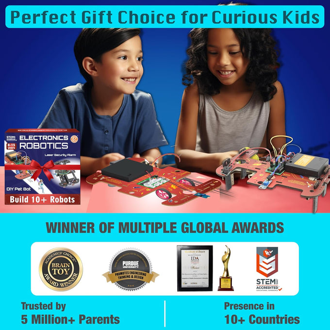 Butterfly EduFields 10in1 STEM Electronics Robotics Kit for Kids Ages 8-12