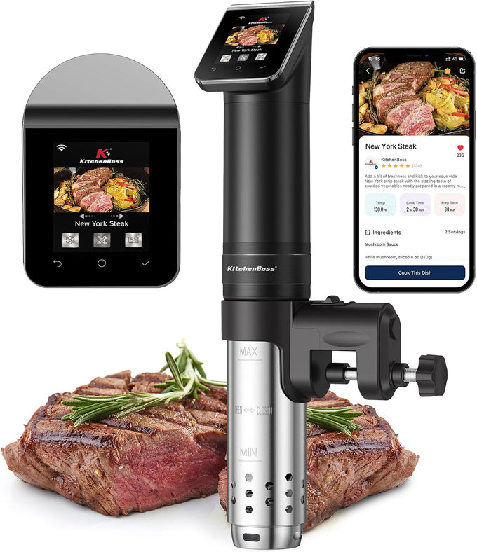 KitchenBoss WiFi Sous Vide Cooker Ultra-quiet 1100W Sous Vide G330