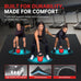 GymCope Large Exercise Mat for Home Workouts, 12x6/10x6/9x6/8x6/7x5/6x4 ft