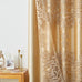 NAPEARL Luxury Jacquard Curtains and a Valance for Living Room, Dining Room Curtains & Drapes with Layer, Set of 2 Panels with Lining Satins (Gloden, W52 x L84)
