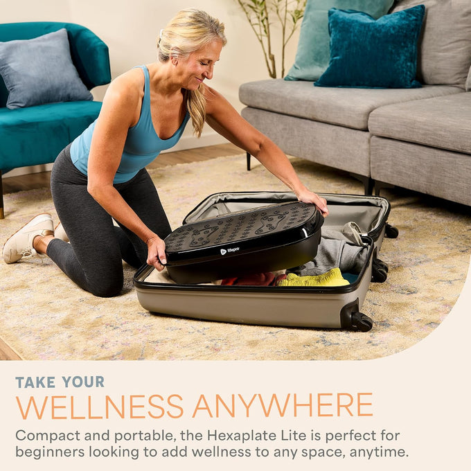 Lifepro HexaPlate Vibration Plate Exercise Machine with Magnetic Acupoints
