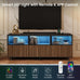 59" Modern Acrylic TV Stand, TV Table Media Console Fits 70in TV