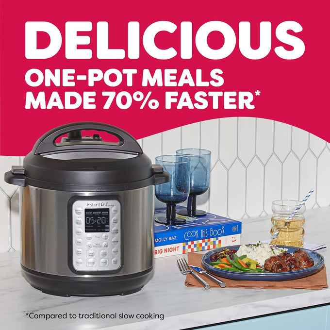 Instant Pot Duo Plus 6 Qt 9-in-1 Electric Pressure Cooker, Stainless Steel