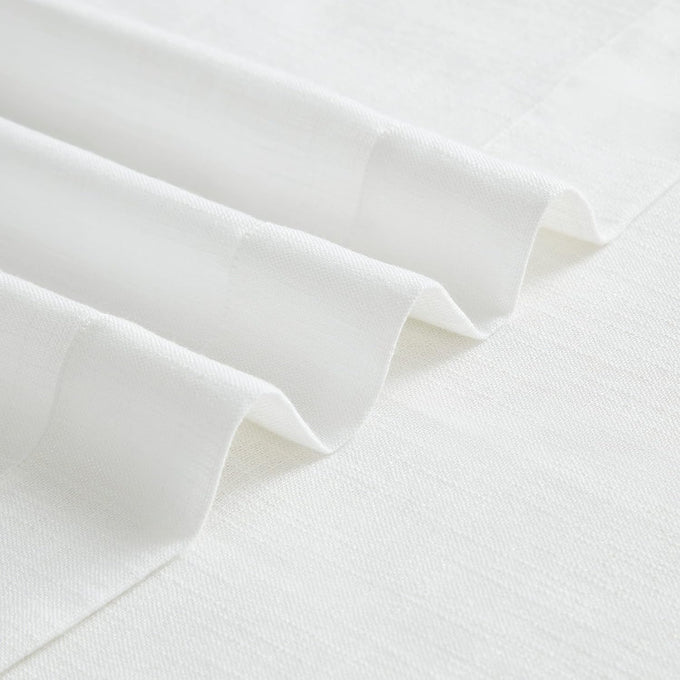 Vision Home White Pinch Pleated Semi Sheer Curtains 60Wx90Lx1