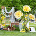 Giant Flowers for Decoration with Stand 5.9Ft Large Paper Artificial Flower