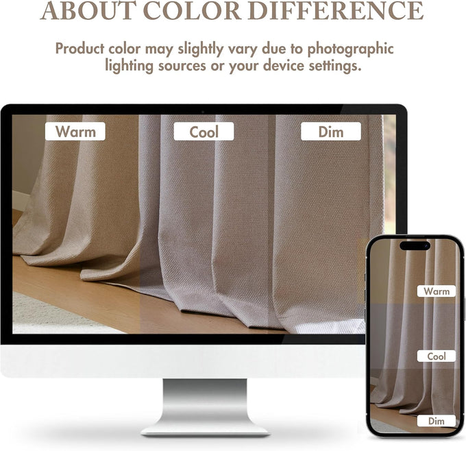 Madison Park Blackout Curtains, 2-Layer Noise Blocking, 2-PK 52x108 Linen