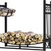 Fire Beauty Fireplace Log Rack 34 Inch Wood Storage Holder with 4 Tools