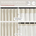 Thick Linen Sand Beige Black Out Curtains 96 Inch Long for Living Room, Elegant Pinch Pleated Room Darkening Cream Curtain & Drapes 40x96 Length for Bedroom Privacy Insulated Windows Burg 2 Panels Set