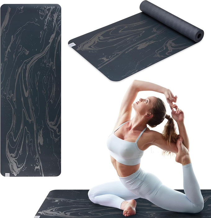 Gaiam Dry-Grip Yoga Mat, Non-Slip, Hot Yoga