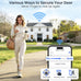 Veise VE012W WiFi Fingerprint Smart Lock for Front Door, Satin Nickel