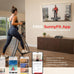 Sunny Health & Fitness Smart Air Walker Elliptical Glider Exercise Machine