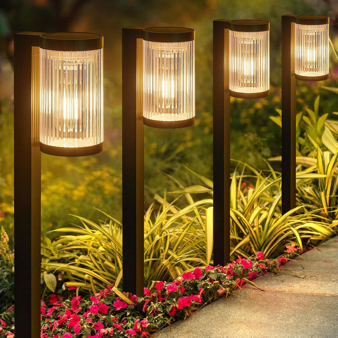 ELECLINK Solar Pathway Lights Outdoor, 6 Pack Upgraded Outdoor Solar Lights for Outside Super Bright Up to 15Hrs, IP65 Waterproof Solar Garden Lights for Yard Path Sidewalk Driveway Walkway Decor