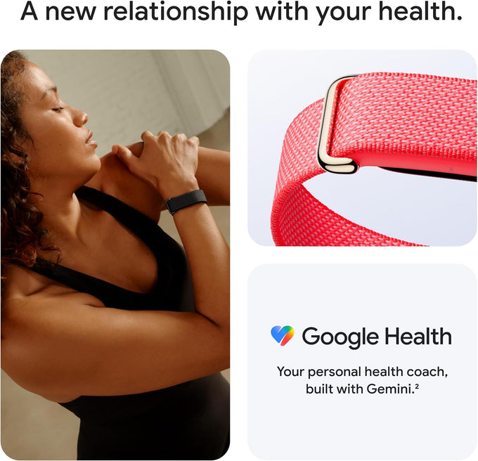 Fitbit Google Air - Screenless Activity Tracker - Berry