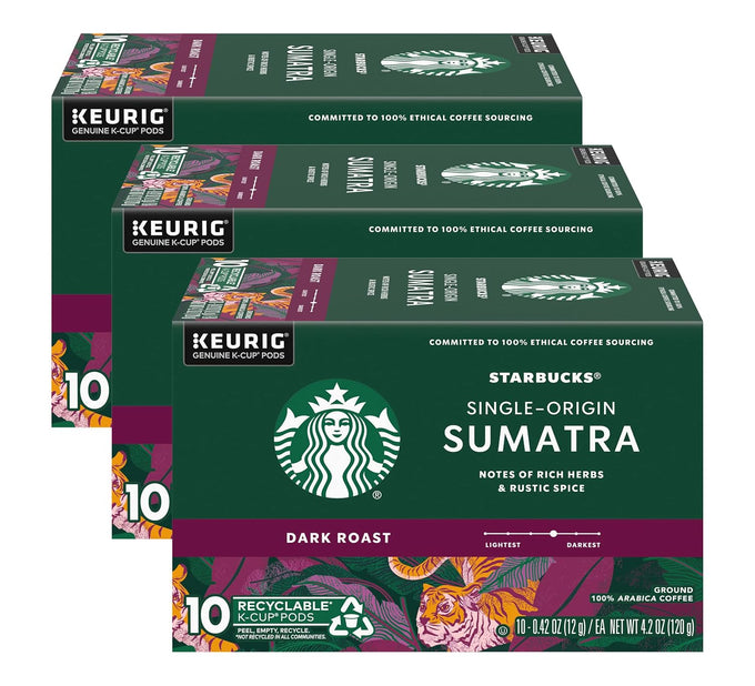 Starbucks K-Cup Coffee Pods, Espresso Roast, 75 Count