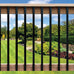 Baluster 1" x 1/2" Rectangular 38" Long, Powder Coated Black - RCTB38 (10 pcs)