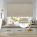 Blackout Roller Shades for Bedroom Window Cordless Free-Stop Blinds with Valance UV Protection 100% Black Out Linen Shades Blinds for Indoor Bathroom Windows Living Room Beige Oatmeal 34" W x 72" H