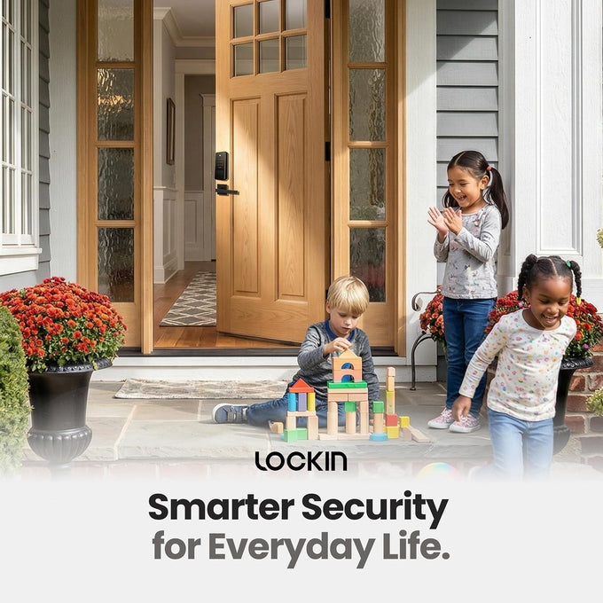 Lockin Veno Solar Palm Smart Lock, Palm Vein Keyless Entry Door Lock