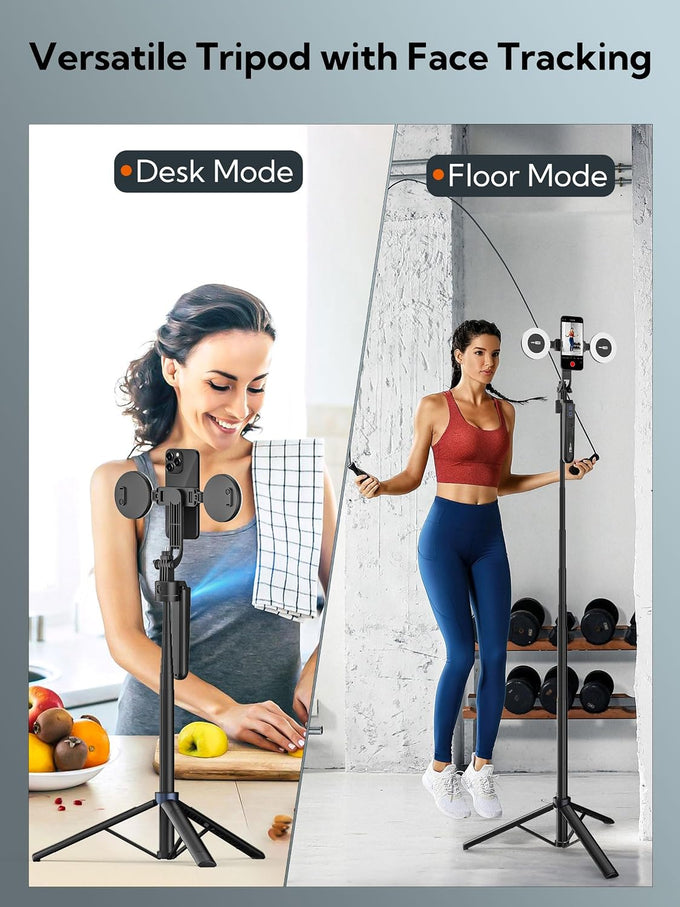 USKEYVISION 70.9" Auto Face Tracking Tripod 360° Rotation w/Light(UTK-02)