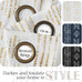 jinchan Boho Blackout Curtains 108 Inches Long for Bedroom Living Room