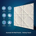 Velvet 3d wall panels for Interior wall Decor peel and stick, Soundproof Geometric Textured 3d Wall Panels for Living Room, Bedroom, TV Background 17.7" x 17.7", Cover 26.15 Sq.Ft Cream White